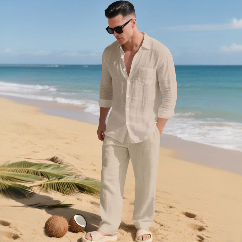 Resort Edition Loose-Fit Shirt & Pants Set