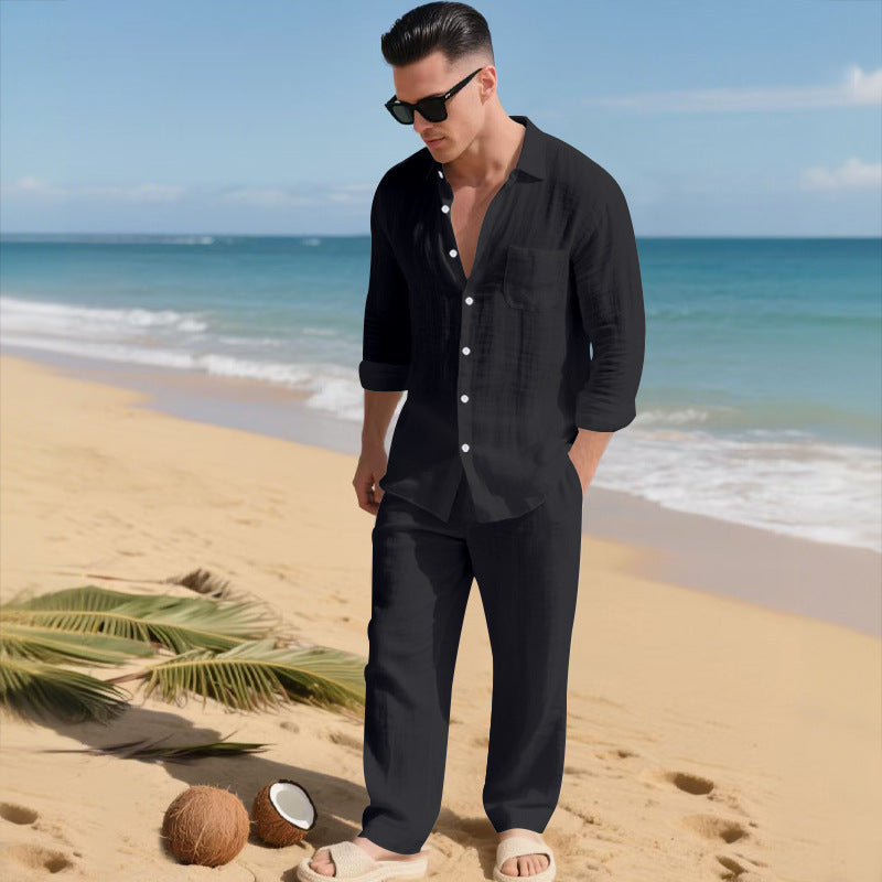 Resort Edition Loose-Fit Shirt & Pants Set