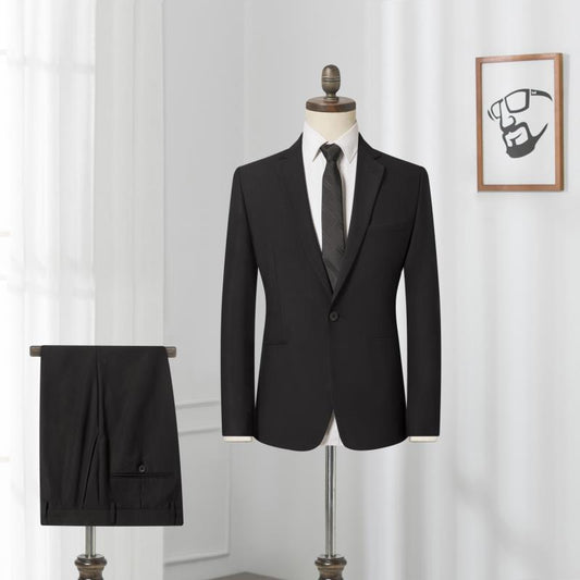 Black Executive Suit — Ideal for Business & Office Wear