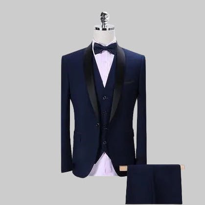 Burgundy Tuxedo Suit — For Weddings & Evening Events