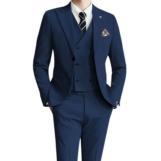 Champagne Executive Three-Piece Suit — For Business & Formal