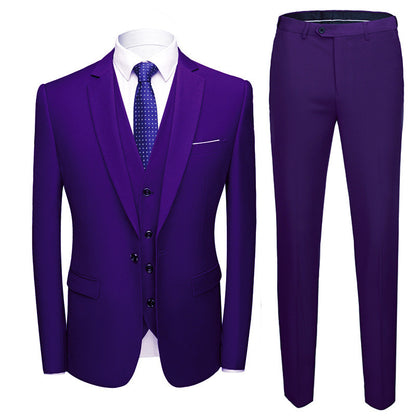 Purple Slim Suit — Ideal for Weddings & Special Events