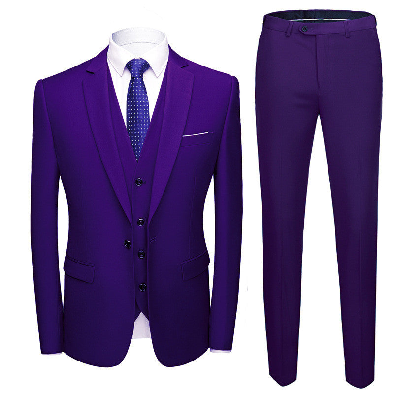 Purple Slim Suit — Ideal for Weddings & Special Events