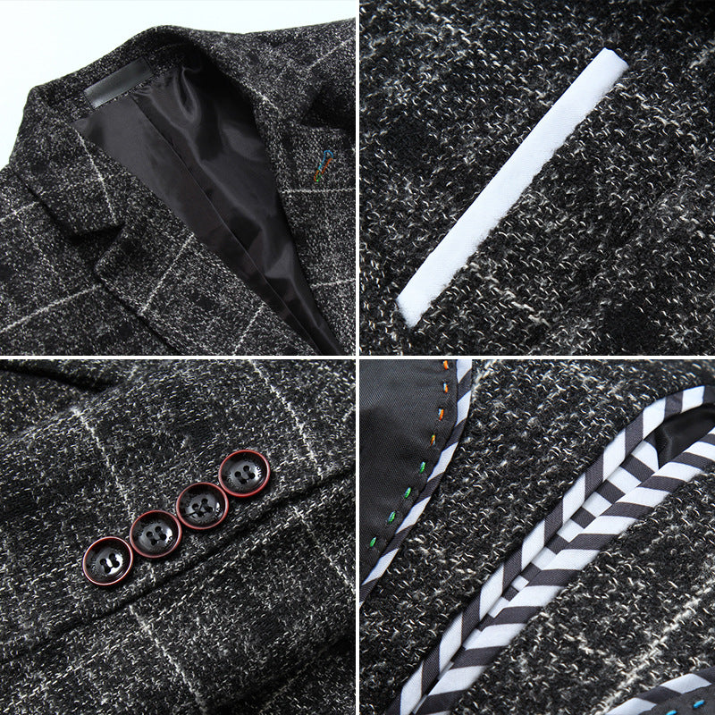 Plaid Heritage Blazer — Ideal for Business & Smart Casual