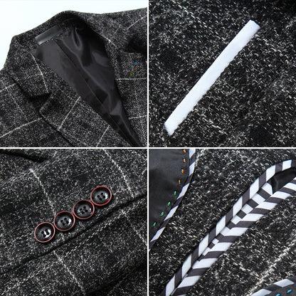Plaid Heritage Blazer — Ideal for Business & Smart Casual