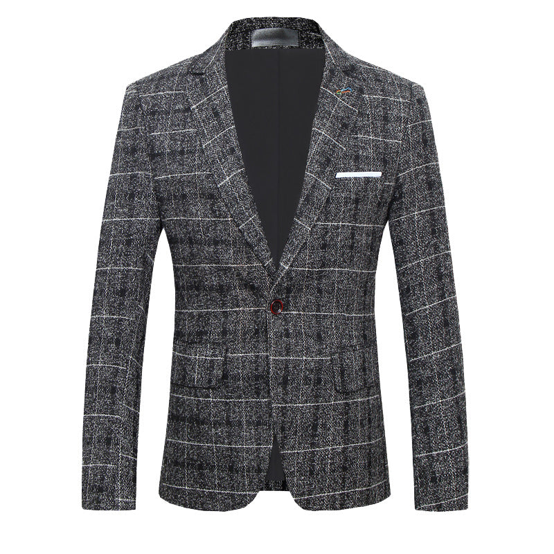 Plaid Heritage Blazer — Ideal for Business & Smart Casual