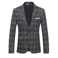 Plaid Heritage Blazer — Ideal for Business & Smart Casual
