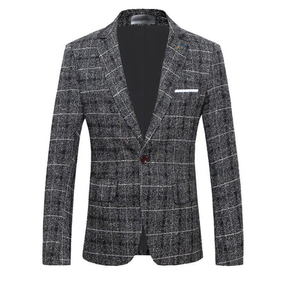 Plaid Heritage Blazer — Ideal for Business & Smart Casual