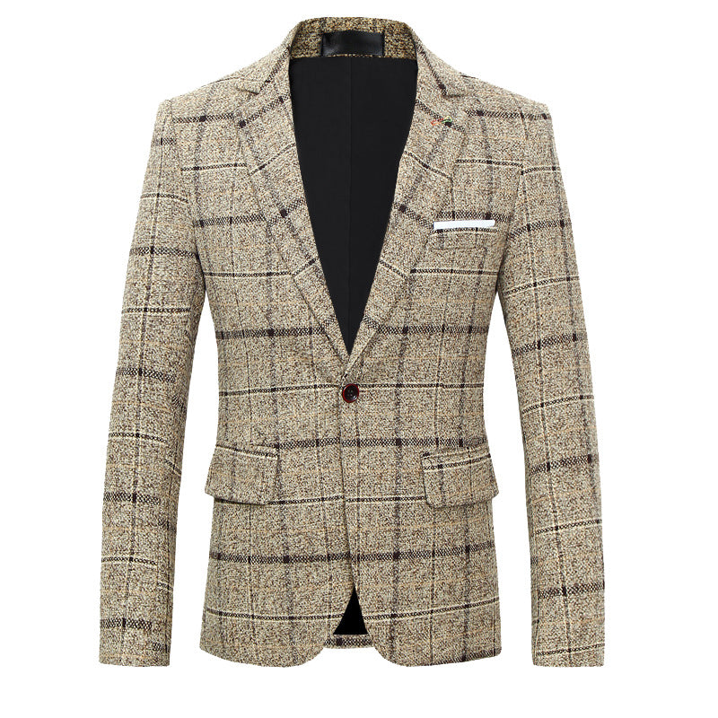 Plaid Heritage Blazer — Ideal for Business & Smart Casual