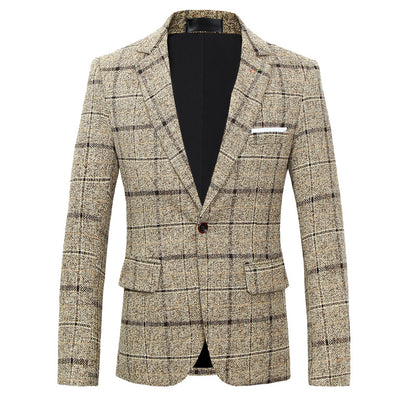 Plaid Heritage Blazer — Ideal for Business & Smart Casual