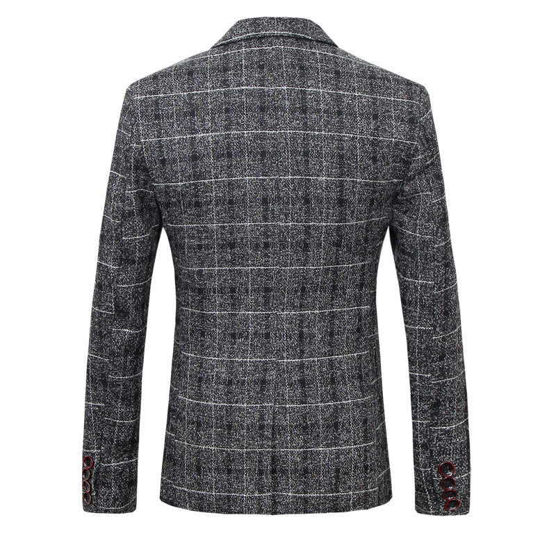 Plaid Heritage Blazer — Ideal for Business & Smart Casual