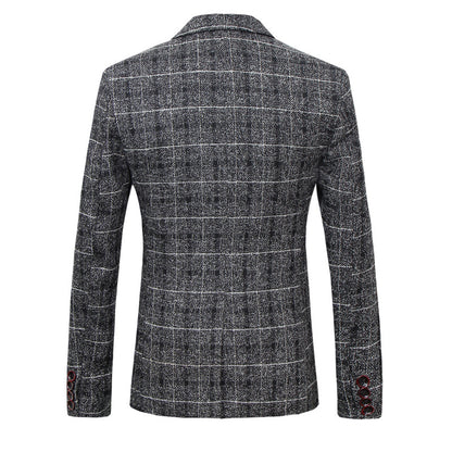 Plaid Heritage Blazer — Ideal for Business & Smart Casual