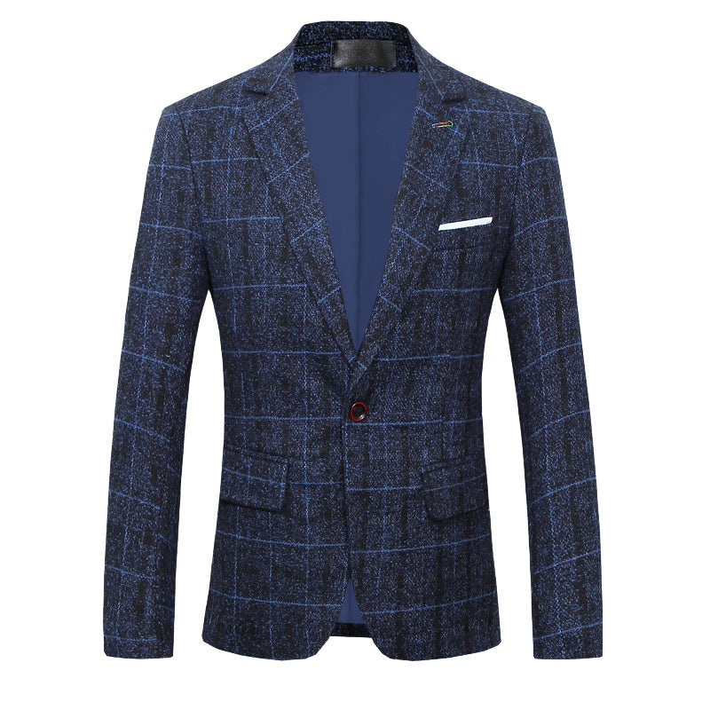 Plaid Heritage Blazer — Ideal for Business & Smart Casual