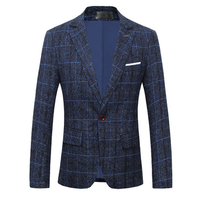 Plaid Heritage Blazer — Ideal for Business & Smart Casual