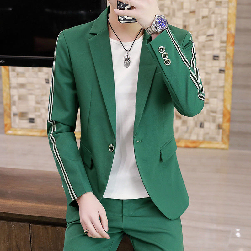 White Korean Slim Suit — For Stylish Event Wear