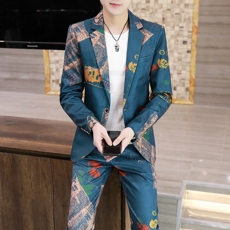 White Korean Slim Suit — For Stylish Event Wear