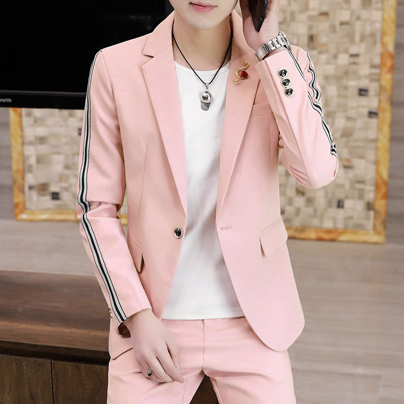 White Korean Slim Suit — For Stylish Event Wear