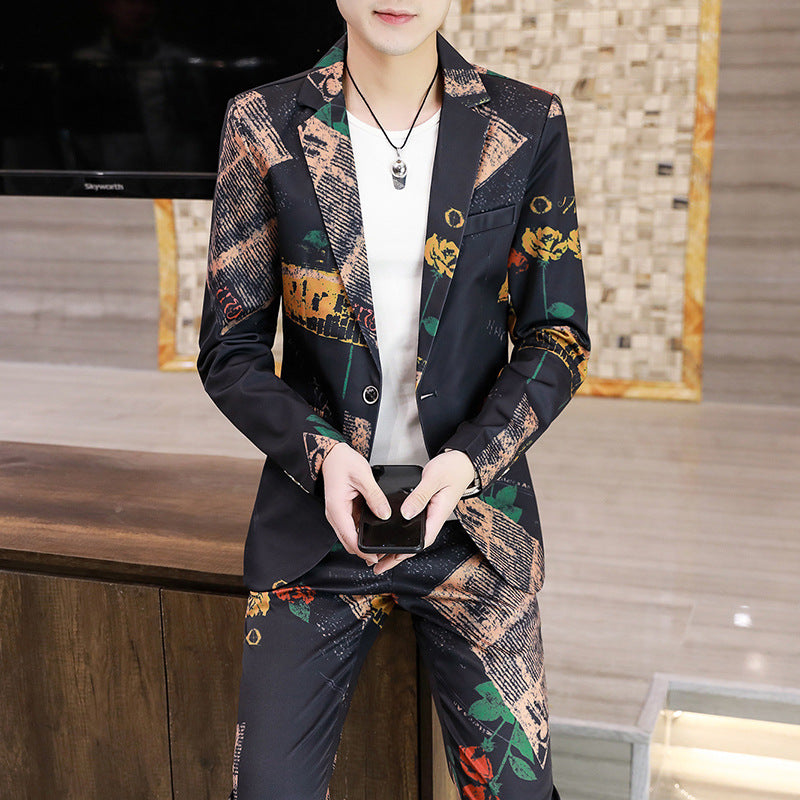 White Korean Slim Suit — For Stylish Event Wear