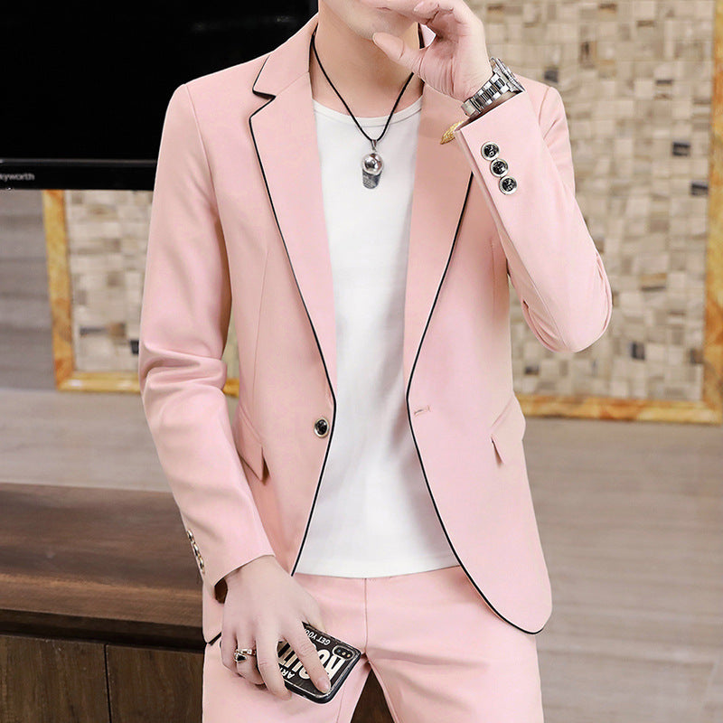White Korean Slim Suit — For Stylish Event Wear