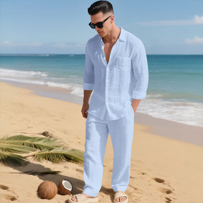 Resort Edition Loose-Fit Shirt & Pants Set