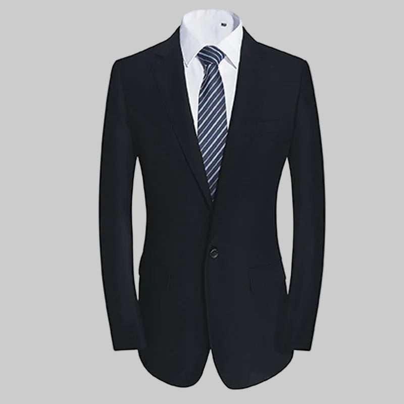 Dark Navy Executive Suit — Ideal for Business & Office Wear