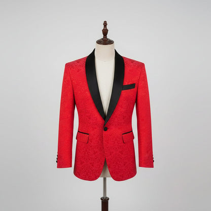 Red Statement Tuxedo — For Weddings & Special Events