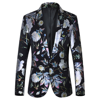 Floral Print Blazer — Ideal for Parties & Fashion Events