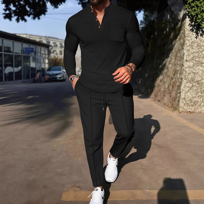 Cream Knit Two-Piece Set — For Smart Casual & City Wear