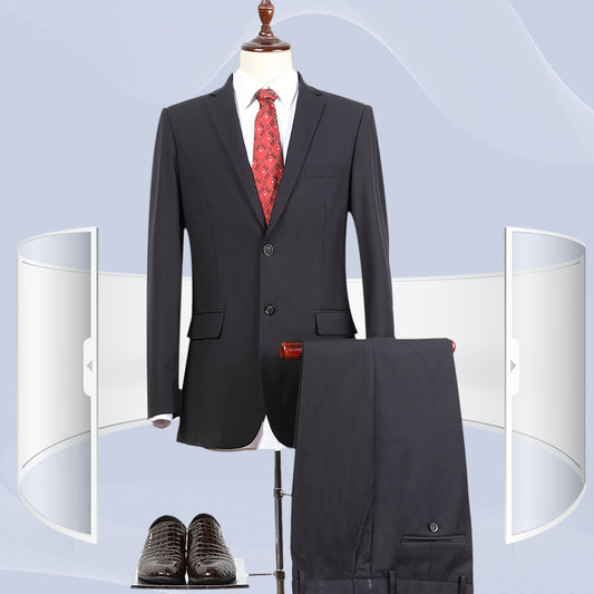 Black Executive Suit — Ideal for Business & Formal Meetings