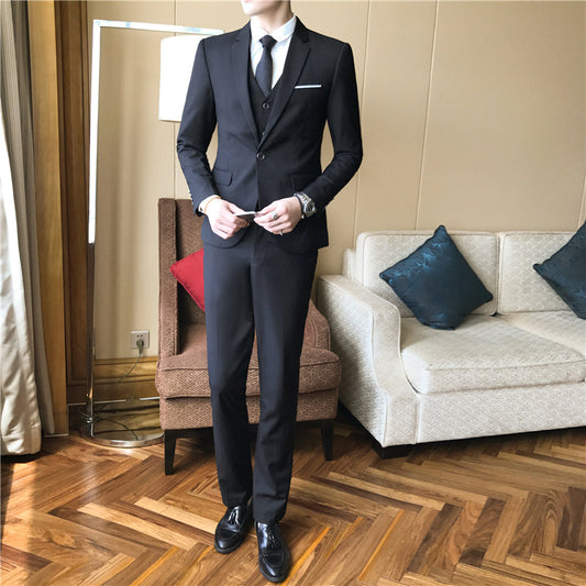 Burgundy Slim Suit — Ideal for Weddings & Special Events