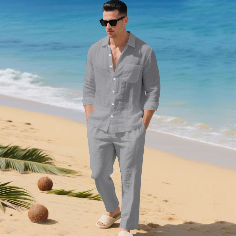 Resort Edition Loose-Fit Shirt & Pants Set