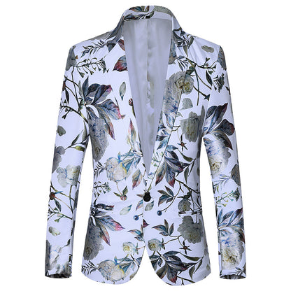 Floral Print Blazer — Ideal for Parties & Fashion Events