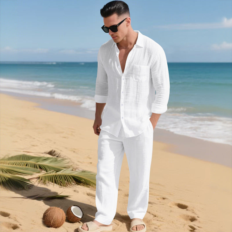Resort Edition Loose-Fit Shirt & Pants Set