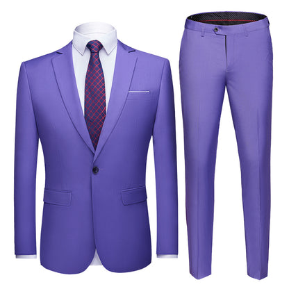 Purple Slim Suit — Ideal for Weddings & Special Events
