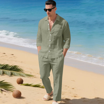 Resort Edition Loose-Fit Shirt & Pants Set