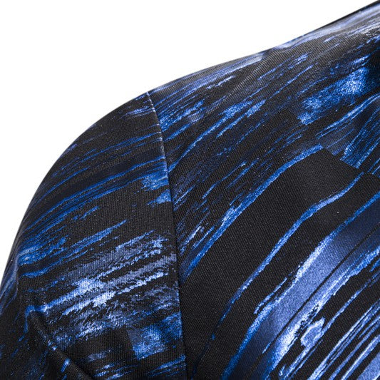 Printed Single-Breasted Suit — For Stylish Event Wear