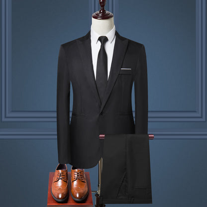 Solid Navy Suit — Corporate Events
