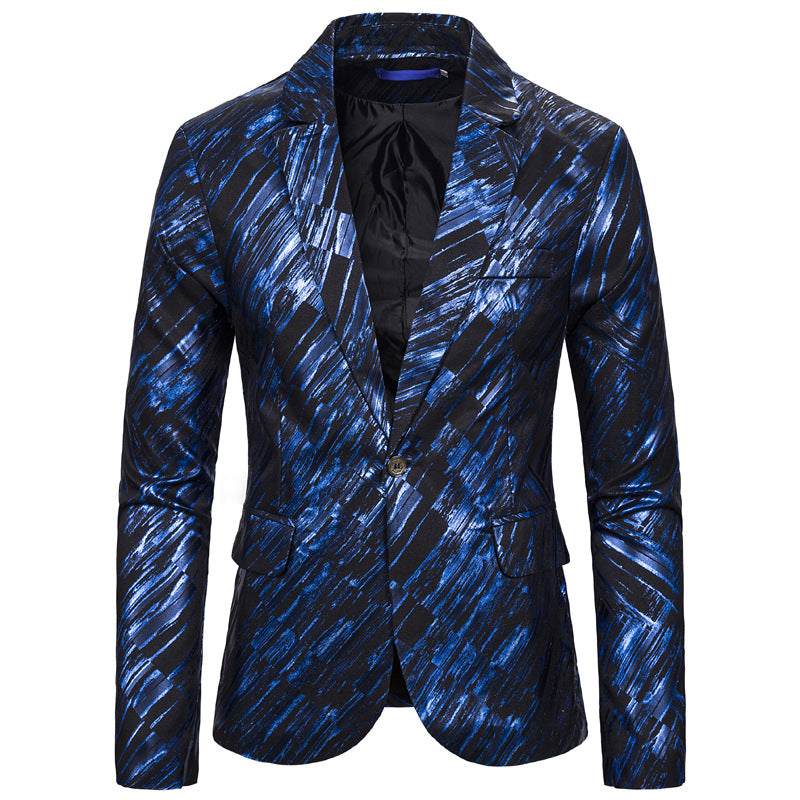 Printed Single-Breasted Suit — For Stylish Event Wear