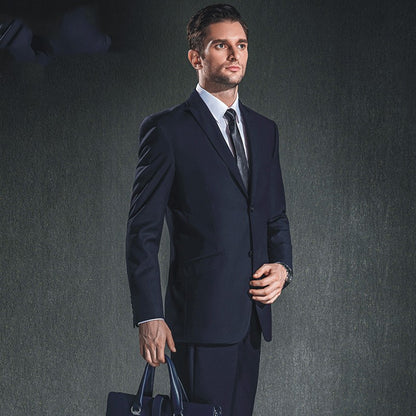 Dark Navy Executive Suit — Ideal for Business & Office Wear