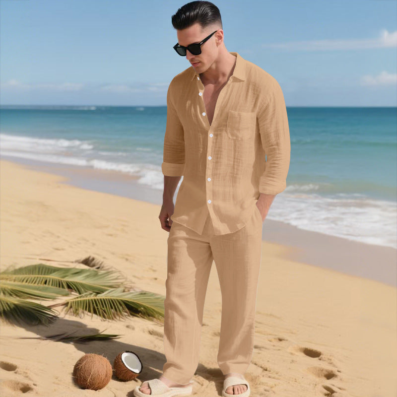Resort Edition Loose-Fit Shirt & Pants Set