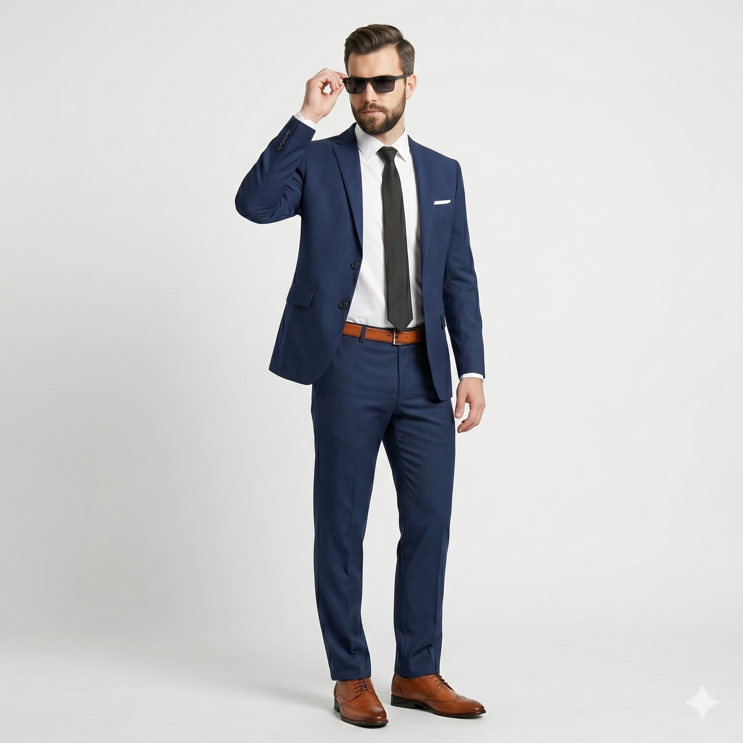 Solid Navy Suit — Corporate Events