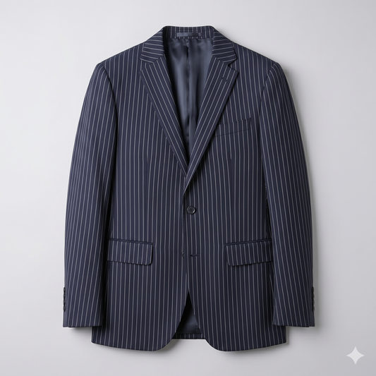 Four Seaons Black Pinstripe Jacket — for Business Professionals