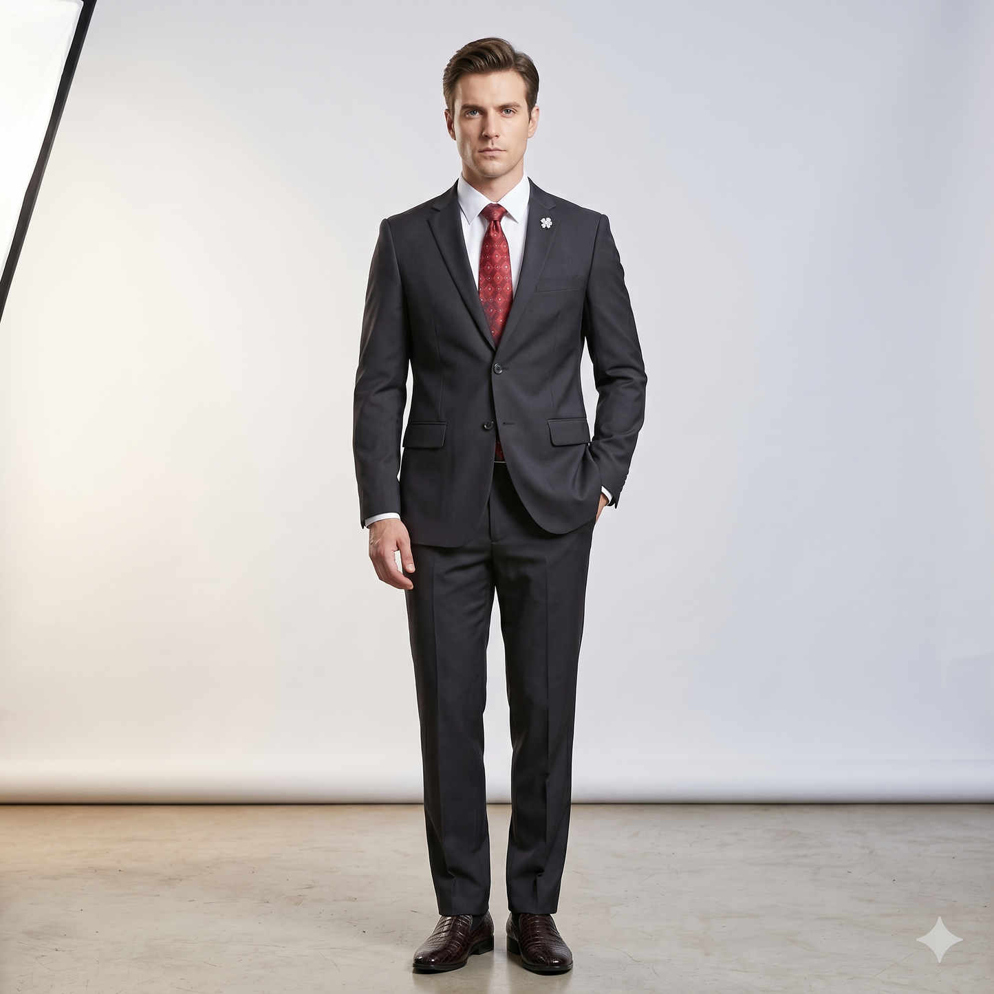 Black Executive Suit — Ideal for Business & Formal Meetings