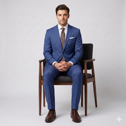 Royal Blue Suit — Ideal for Banquets & Events