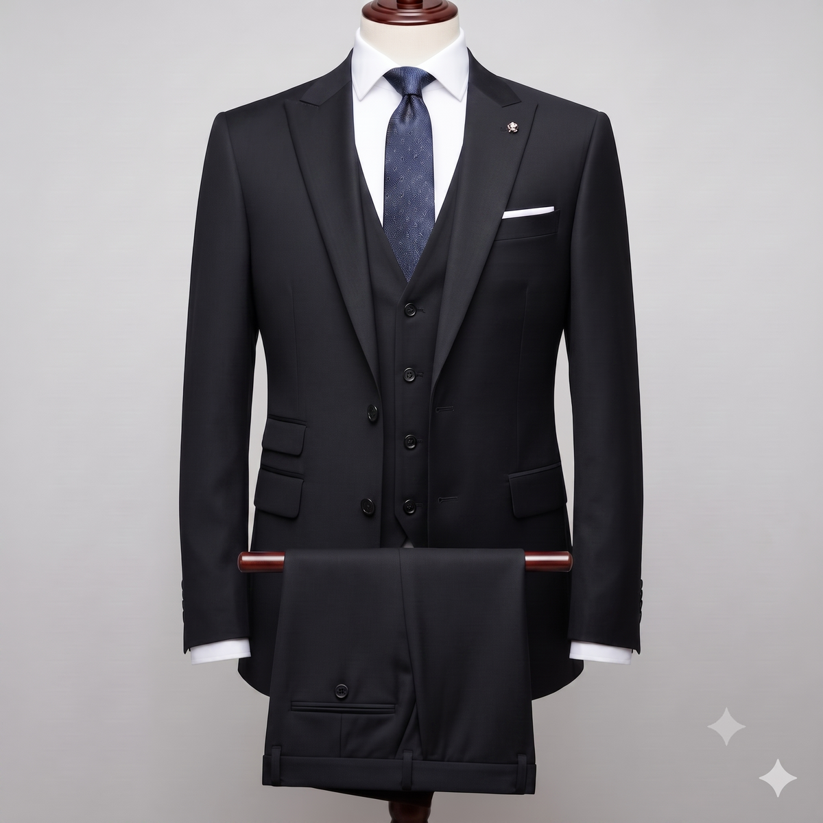 Burgundy Slim Suit — Ideal for Weddings & Special Events