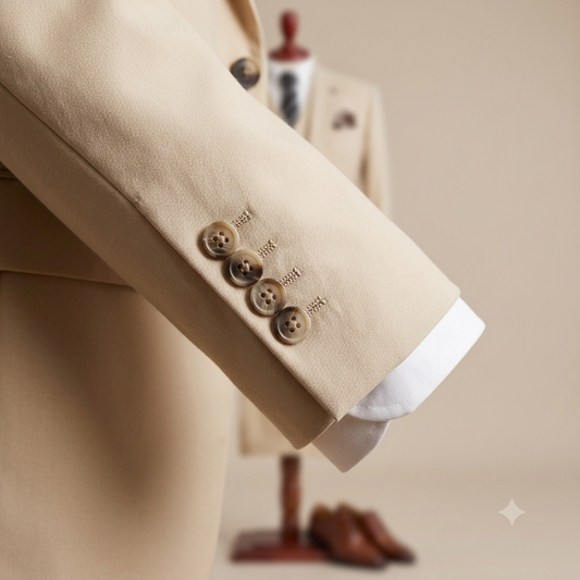 Champagne Executive Three-Piece Suit — For Business & Formal