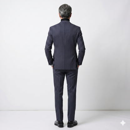 Four Seaons Black Pinstripe Jacket — for Business Professionals