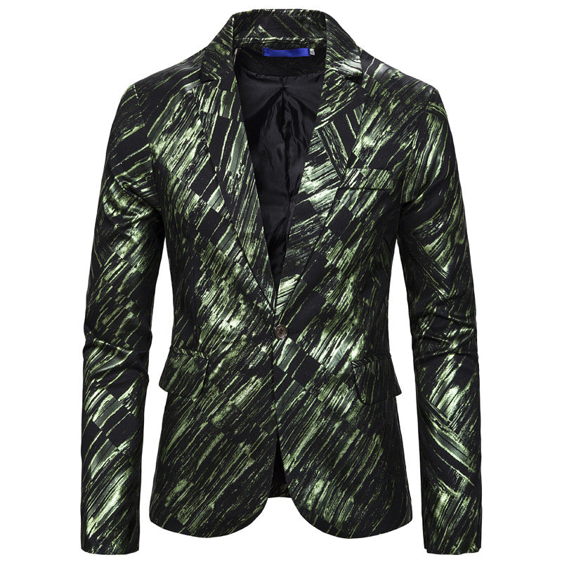 Printed Single-Breasted Suit — For Stylish Event Wear