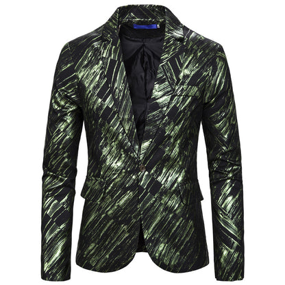 Printed Single-Breasted Suit — For Stylish Event Wear