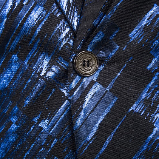 Printed Single-Breasted Suit — For Stylish Event Wear